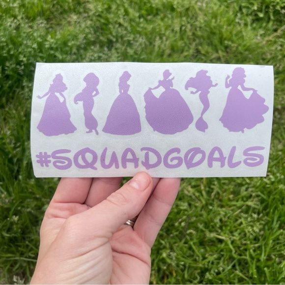 🎄 Princess Squad Goals Vinyl Decal - Picture 1 of 9